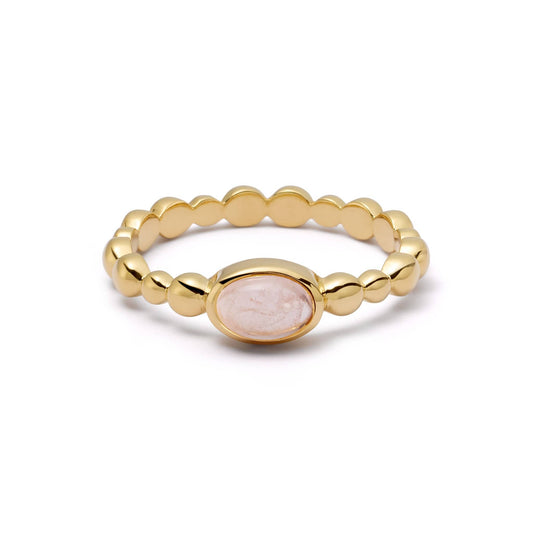 Rose Quartz Gemstone Ring