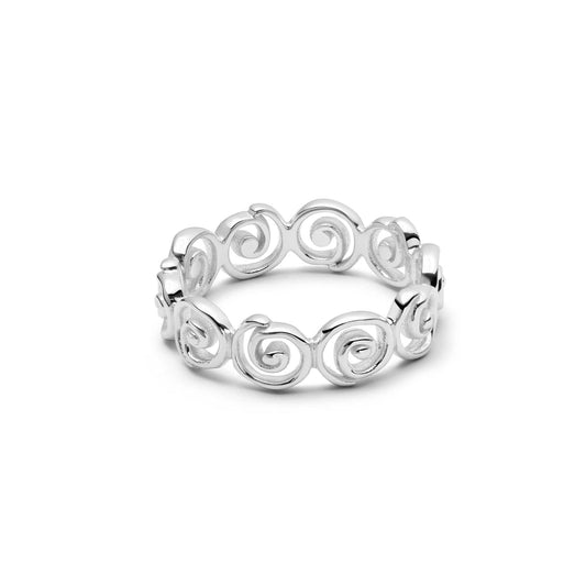 Spiral Twist Band Ring
