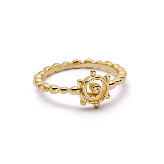 Sun Spiral Stacking Ring